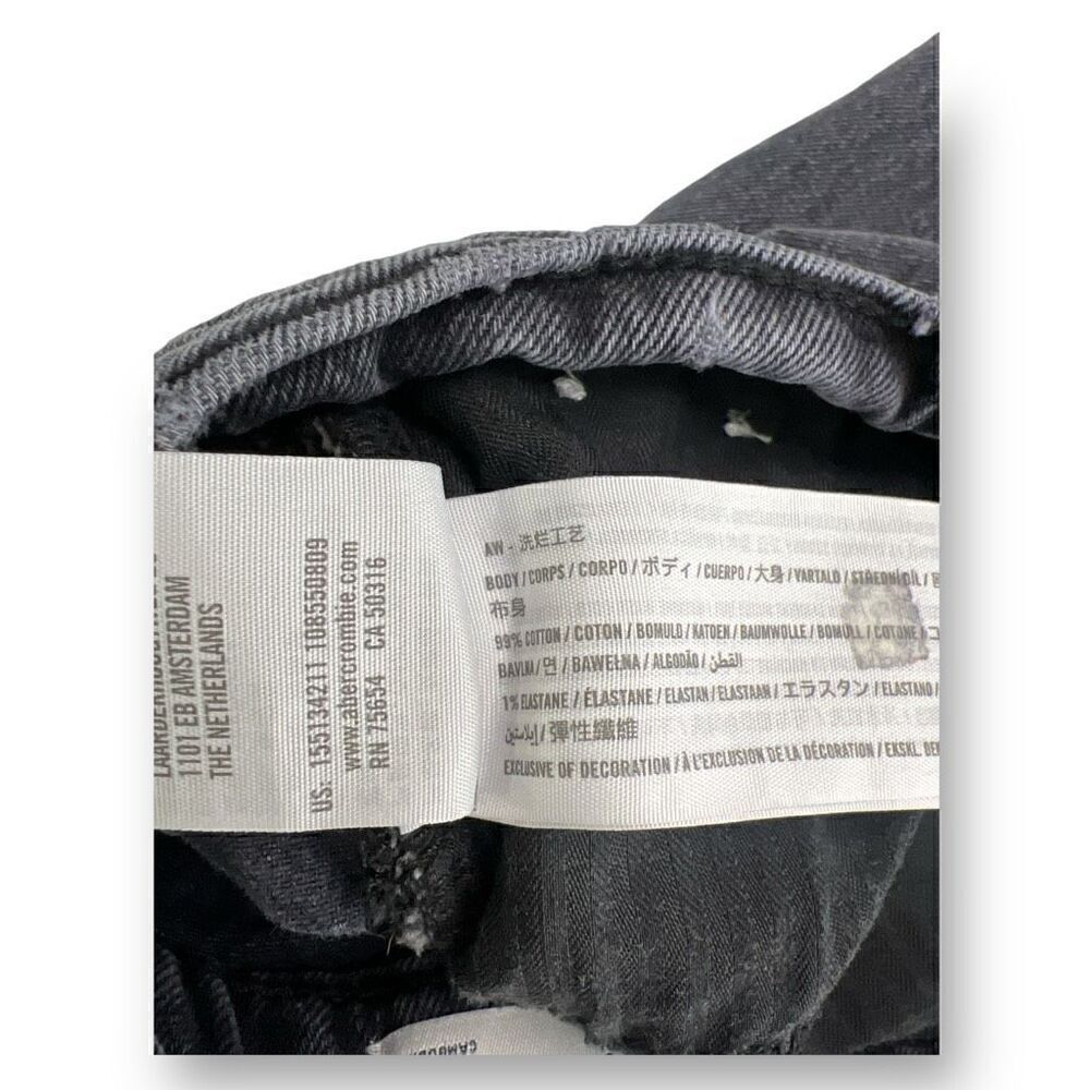 Abercrombie & Fitch The 90s Straight Ultra High Rise Curve Love 26 2R - Picture 4 of 5